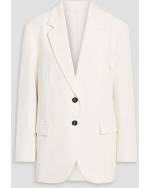 Brunello Cucinelli Cotton And Linen-Blend Twill Blazer - Natural