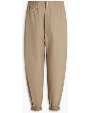 McQueen Tapered Cotton Trousers - Natural