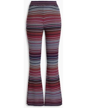 Missoni Striped Cotton-blend Flared Pants