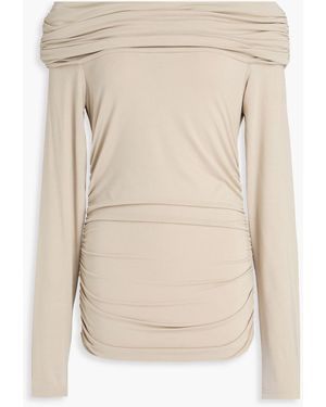 Rag & Bone Luca Off-The-Shoulder Stretch-Modal Jersey Top - Natural