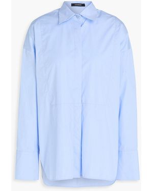 A.Emery Linter Cotton Shirt - Blue