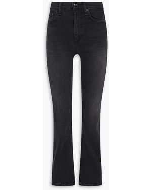 Rag & Bone Peyton High-Rise Bootcut Jeans - Black