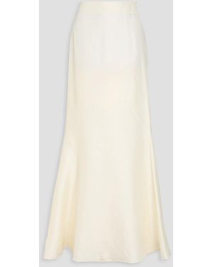 Loulou de Saison Dalupiri Silk-twill Maxi Skirt - Natural