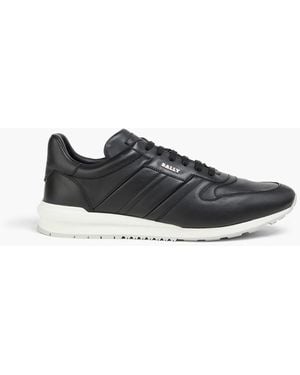 Bally Asler Leather Trainers - Black