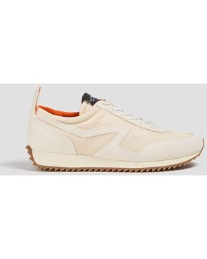 Rag & Bone Retro Runner Suede And Shell Trainers - White