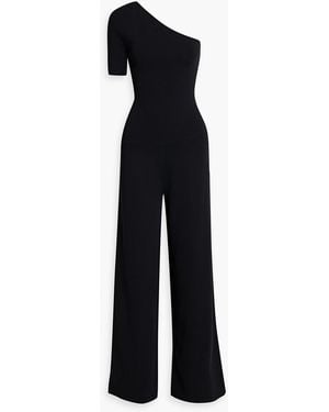 Stella McCartney One-Shoulder Stretch-Knit Jumpsuit - Black