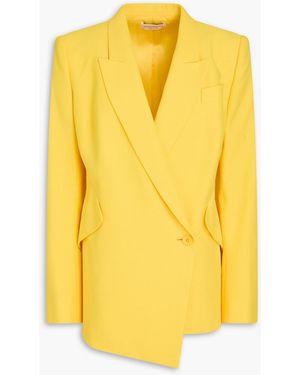 McQueen Doppelreihiger blazer aus crêpe - Gelb
