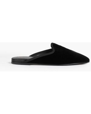 TOTEME Slippers aus samt - Schwarz