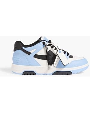 Off-White c/o Virgil Abloh Out Of Office Leather Sneakers - Blue