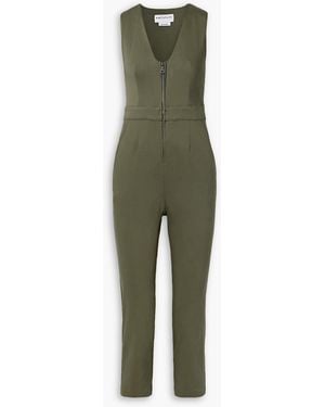 Rivet Utility Rockstar verkürzter jumpsuit aus stretch-twill - Grün
