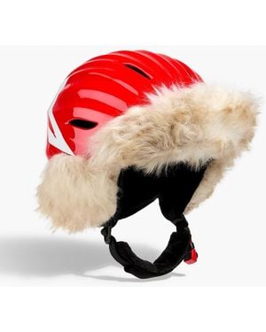 Perfect Moment Plush-trimmed Ski Helmet - Red
