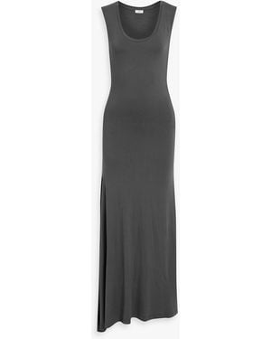 BITE STUDIOS Asymmetric Stretch-jersey Maxi Dress - Gray