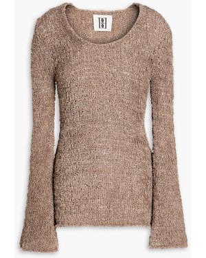 By Malene Birger Pelira Open-knit Cotton-blend Jumper - Brown