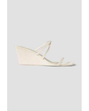 St. Agni Wedge Sandals - White