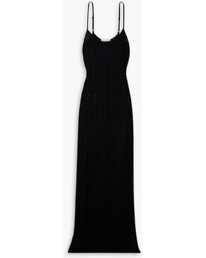 Savannah Morrow Indriya Crochet-knit Maxi Dress - Black