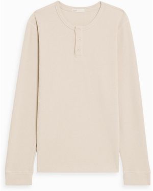 Onia Waffle-Knit Cotton-Blend Henly T-Shirt - White