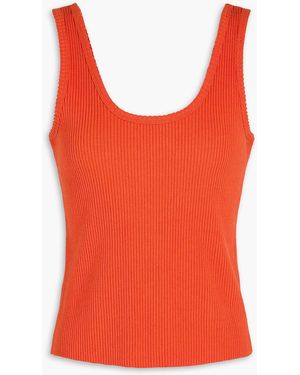 Vince Ribbed-knit Tank - Red