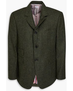 Thom Browne Anzugjacke aus woll-tweed - Grün
