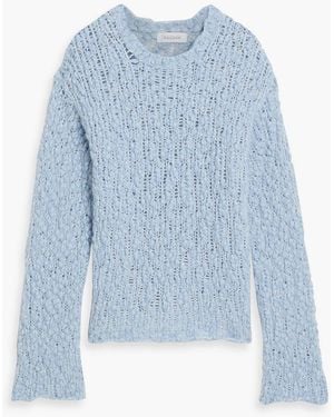 NAADAM Bouclé-Knit Alpaca-Blend Sweater - Blue