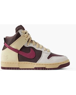 Nike Dunk 1985 Leather, Suede And Shell High-top Trainers - Red