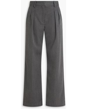 Loulou de Saison Tara Wool Straight-Leg Trousers - Grey