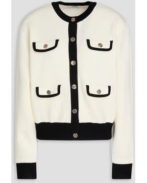 Sandro Button-embellished Knitted Cardigan - Natural