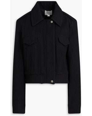 Vince Wool-blend Felt Jacket - Black