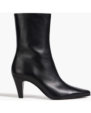 Claudie Pierlot Leather Ankle Boots - Black