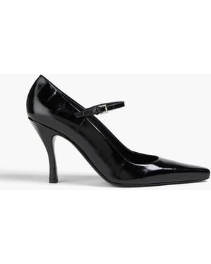 Loulou de Saison Mary-jane-pumps "dolores" aus leder - Schwarz