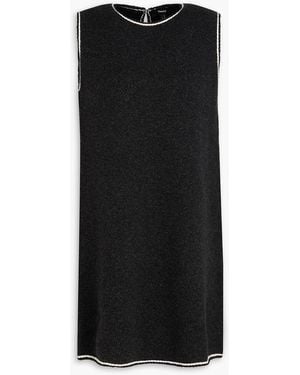 Theory Wool-Blend Mini Dress - Black