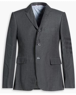 Thom Browne Linen Blazer - Black