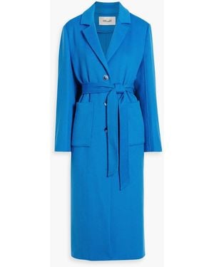 Diane von Furstenberg Nene Wool-Felt Coat - Blue