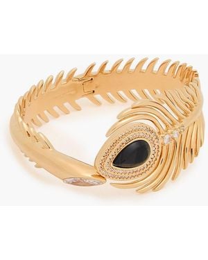 Zimmermann Tone, Onyx And Crystal Bangle - White