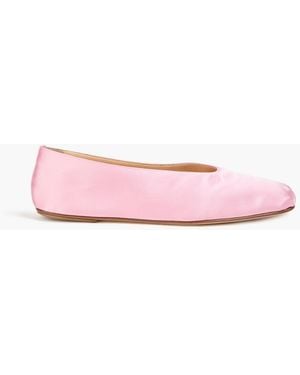 Magda Butrym Satin Ballet Flats - Pink