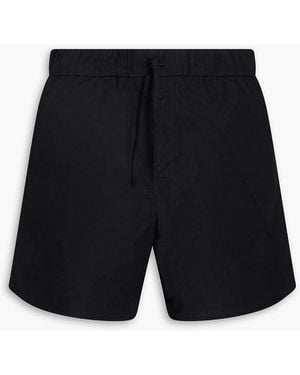 Officine Generale Dony Cotton-Poplin Drawstring Shorts - Blue