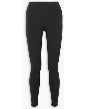 Wardrobe NYC Back Zip Stretch-ponte leggings - Black