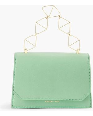 Rejina Pyo Chain Mini Leather Tote - Green