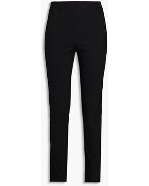 Rag & Bone Simone Cropped Cotton-blend Twill Slim-leg Pants - Black