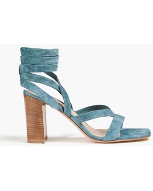 Gianvito Rossi Suede Sandals - Blue