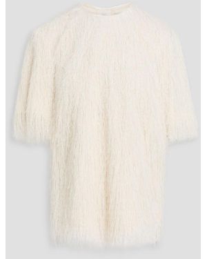 3.1 Phillip Lim Fringed Crepe Top - White