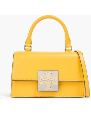 Tory Burch Bon Bon Color-Block Leather Tote - Yellow