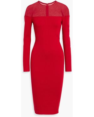 Tom Ford Cashmere And Silk-Blend Midi Dress - Red