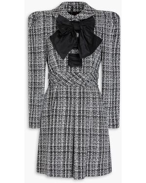 Carolina Herrera Minikleid aus tweed aus einer baumwollmischung - Grau