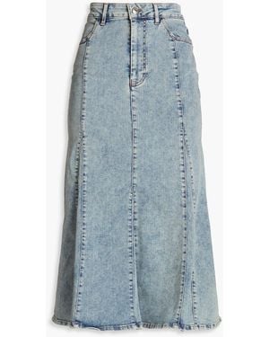 Maje Denim Midi Skirt - Blue