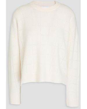 NAADAM Pointelle-knit Cashmere Sweater - White