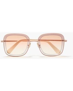 Zimmermann Square-Frame Acetate Sunglasses - Pink