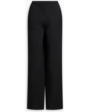 Christopher Esber Satin-Crepe Wide-Leg Trousers - Black