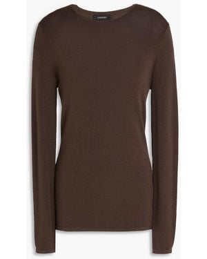 A.Emery Pullover "charlie" aus merinowolle - Braun