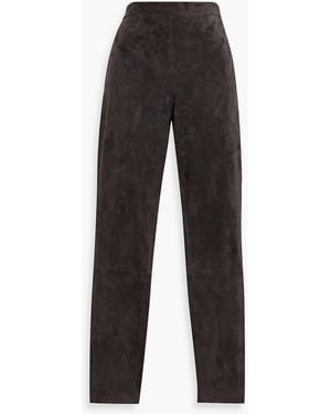 Theory Adbelle Suede Leggings - Black