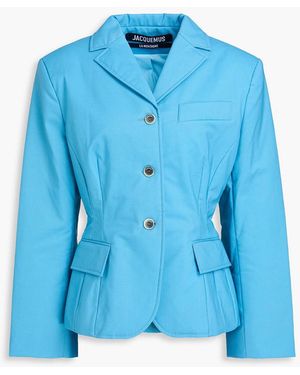 Jacquemus Mouri Grain De Poudre Wool Blazer - Blue